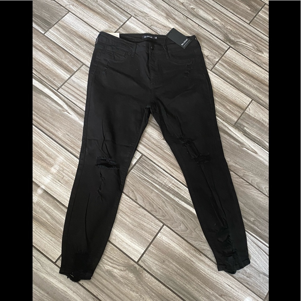 Me Cello Black Skinny Jeans